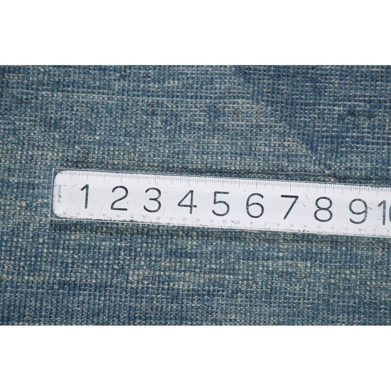 Blue Modern Gabbeh Oriental Rug Handmade Wool Carpet - 4'8"x 6'7"