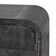 preview thumbnail 30 of 34, Wood Textured Curved Sideboard Storage Cabinet with Gold Handles