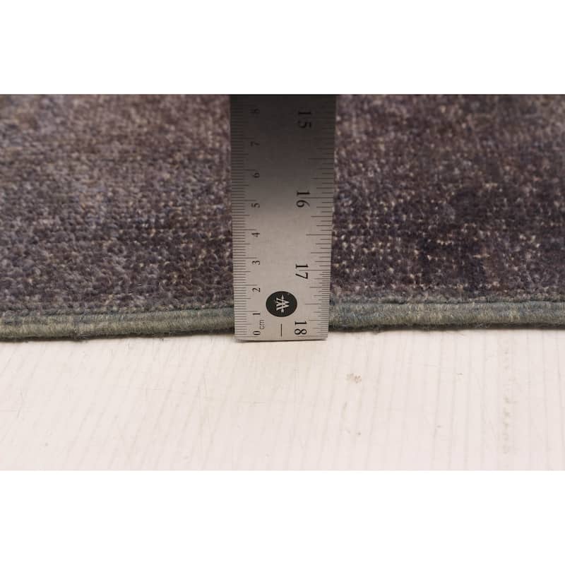 ECARPETGALLERY Hand-knotted Vibrance Grey Wool Rug - 8'0 x 9'5