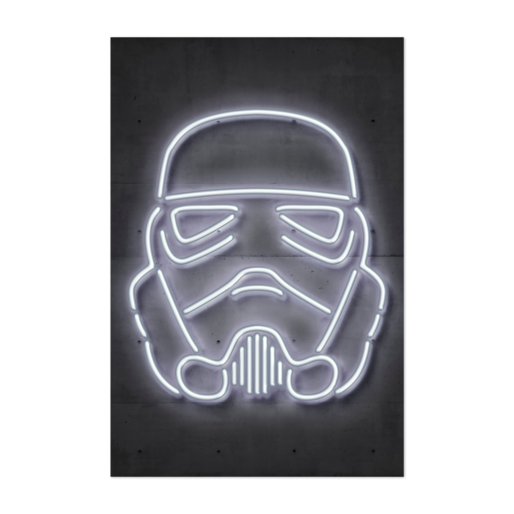 Shop Neon Star Wars Stormtrooper Street Art Unframed Wall Art