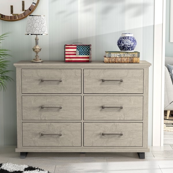 Spacious and Stylish 52" Extra-Wide 6-Drawer Dresser - On Sale - Bed Bath &  Beyond - 39677497