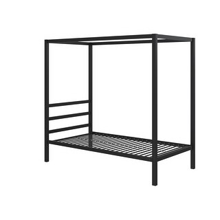 Hillard Gold Metal Modern Canopy Bed