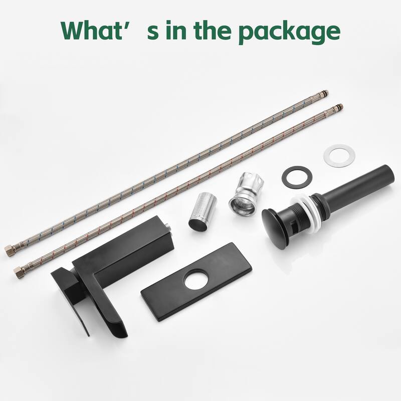 Topcraft Single Handle Waterfall Bathroom Faucet with Baseplate