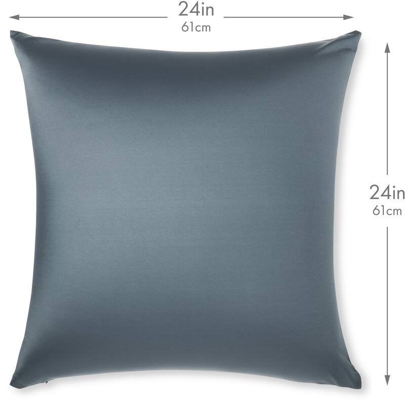 Throw Pillow Cozy Soft Microbead Dark Slate Grey: 1 Pc