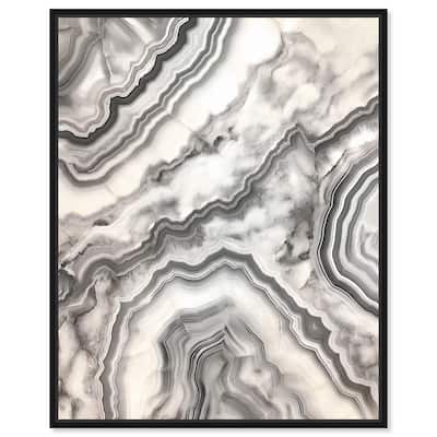 Silvered Sediment Canvas by Art Remedy