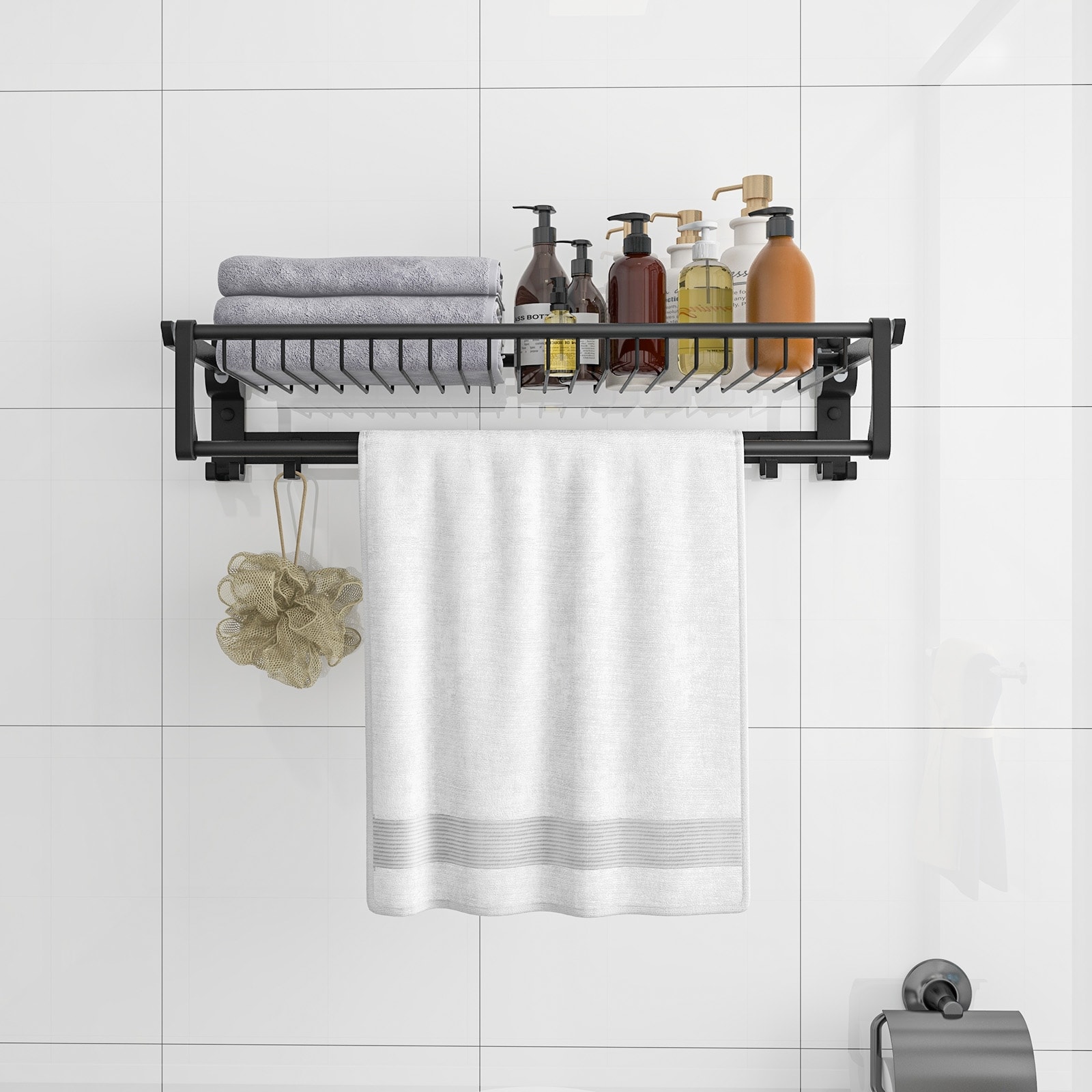 Premium Stainless Steel Wall Mounted Towel Rack With