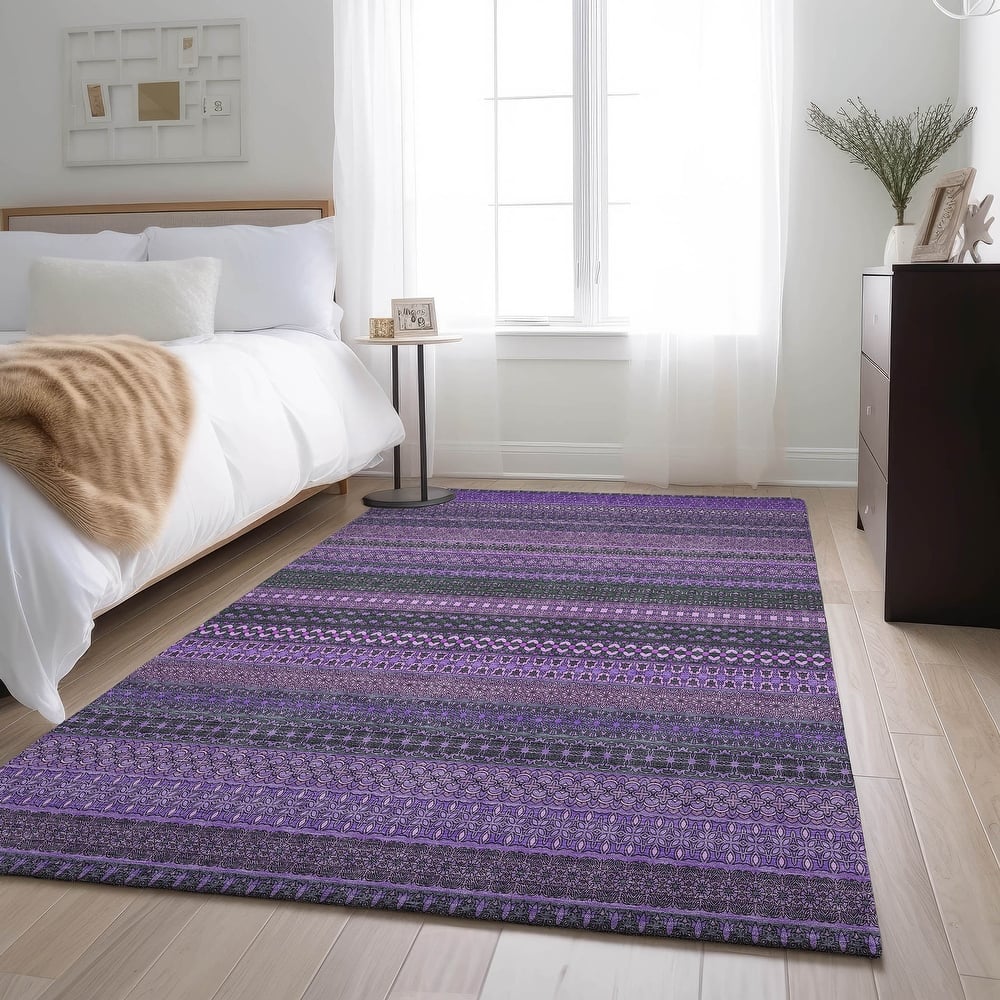 Premium Washable Super Soft Boho Stripes Mayfield Rug