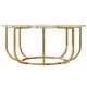 preview thumbnail 10 of 8, 39.37-inch Modern Flower-Shaped Coffee Accent Table for Living Room