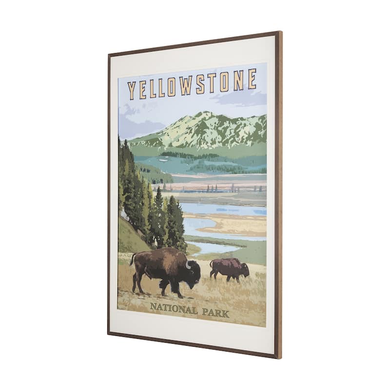 National Park - Yellowstone Framed Art Print
