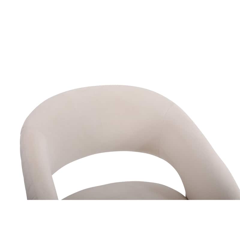 Swivel Accent Chair Armchair, Round Barrel Chair in Fabric for Living Room Bedroom