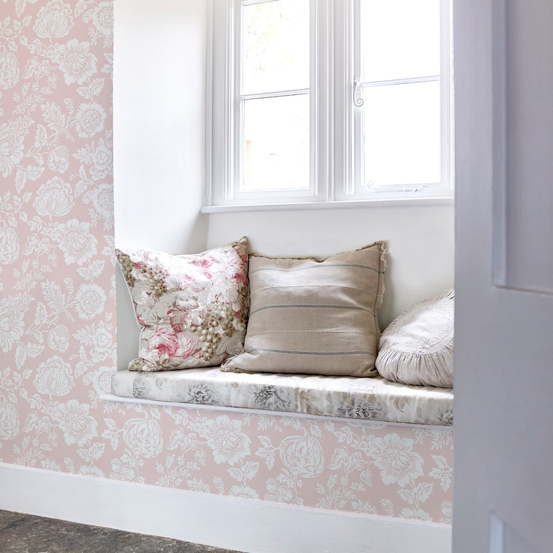 Shabby Chic by Rachel Ashwell Stipple Pink Wallpaper