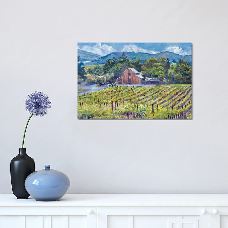 iCanvas "The Napa Winery Barn" by David Lloyd Glover Canvas Print - 12x18x1.5