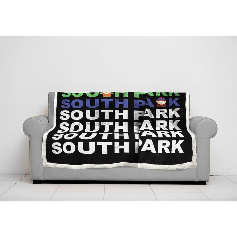 South Park 60X90 Sherpa Back Blanket On Sale Bed Bath & Beyond