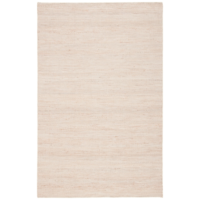 SAFAVIEH Handmade Natural Fiber Estefani Jute & Wool Rug - 6' Square - Natural/Beige