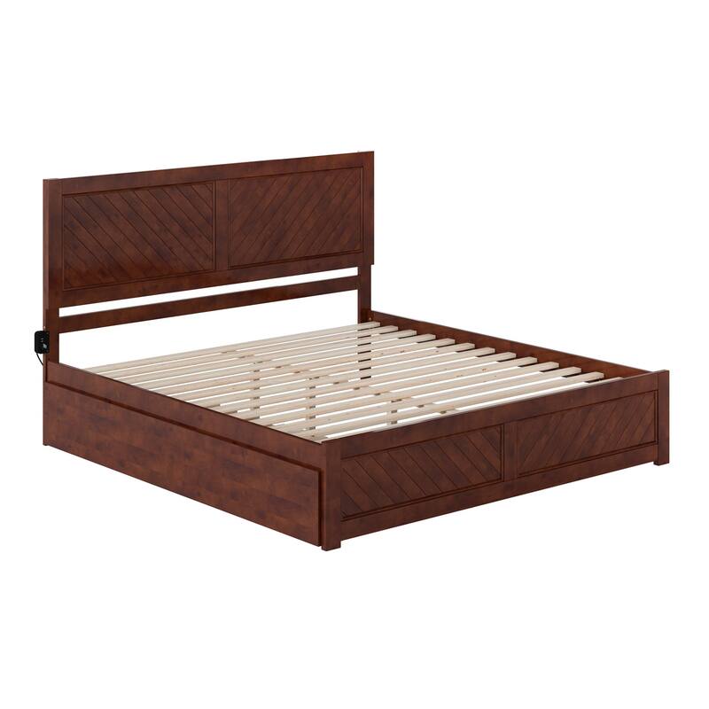 AFI, Canyon Platform Bed with Matching Footboard & Trundle