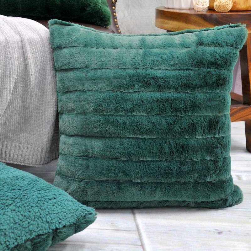 Serenta SuperMink Solid Color Throw Pillow Shell Cushion Cover Set