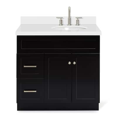 Ariel F037SRWQOVO Hamlet 37" Free Standing Single Basin Vanity Set