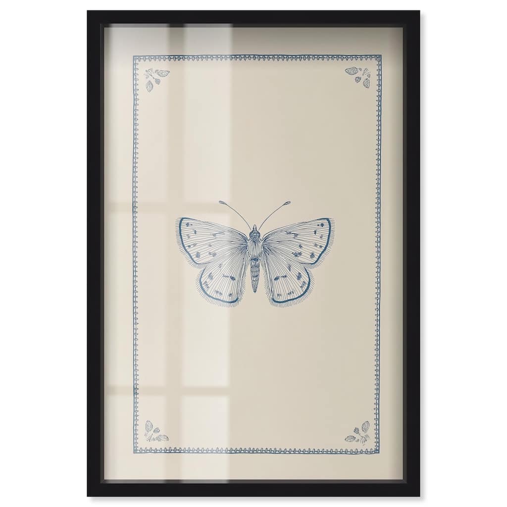 Blue Butterfly II Shadowbox by Art Remedy