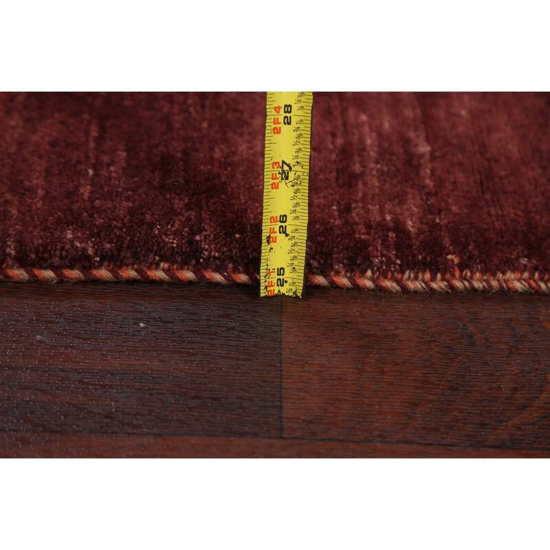 Contemporary Gabbeh Kashkoli Area Rug Wool Hand-knotted Office Carpet - 3'0" x 5'1"