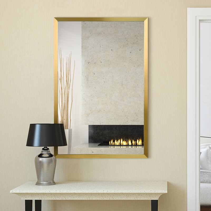 Contempo Stainless Steel Gold Wall Mirror
