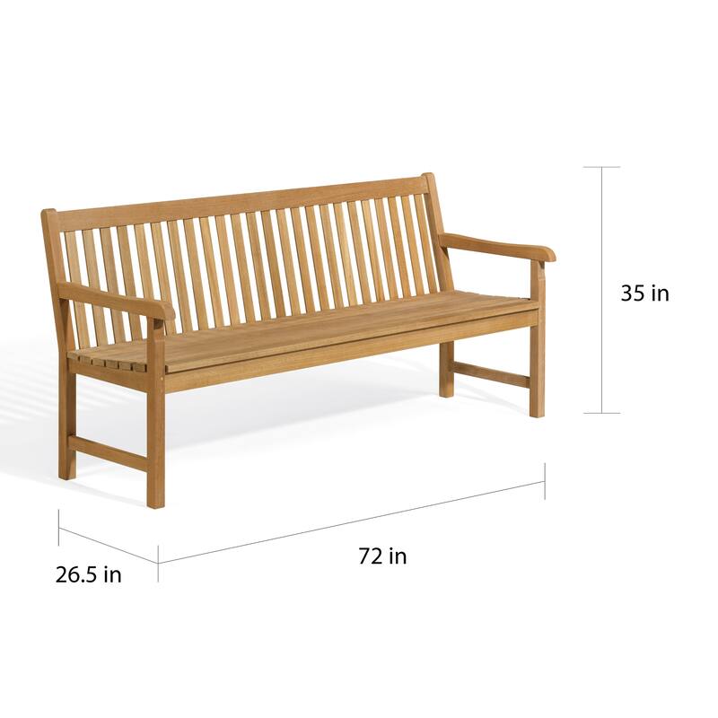 Oxford Garden Classic 6-foot Natural Teak Bench