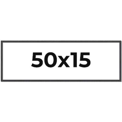 50x15 Frame Brown Solid Wood Picture Frame - Complete Modern Photo