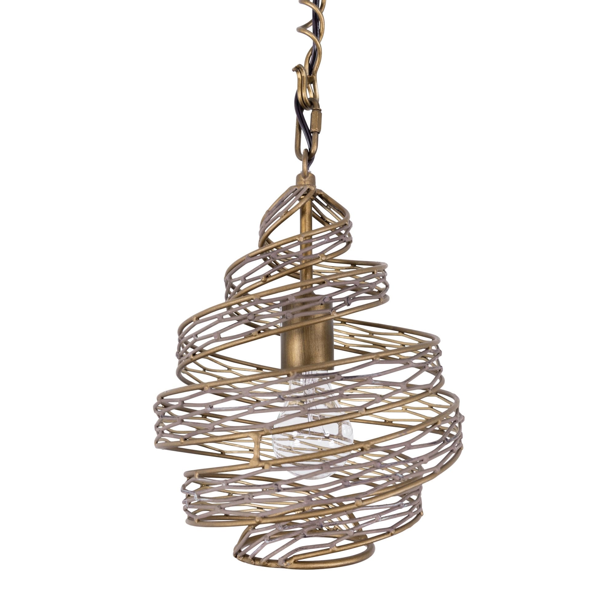Varaluz Flow 1-Light Twist Mini Pendant