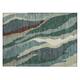 Machine Washable Indoor/ Outdoor Abstract Contemporary Chantille Rug