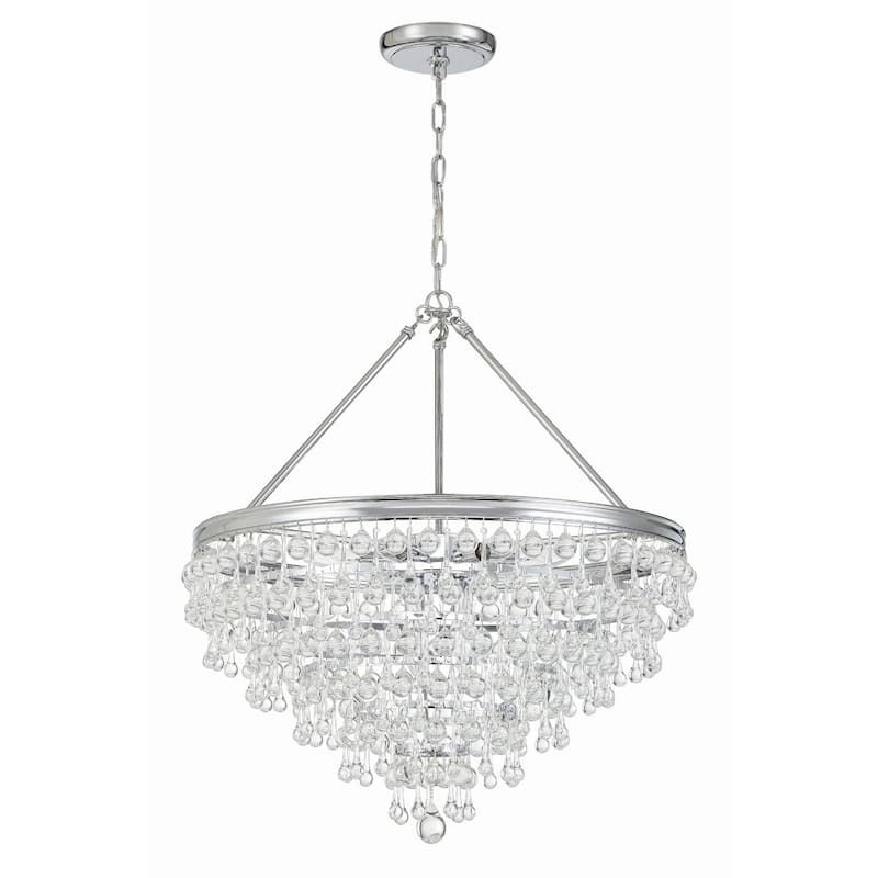 Crystorama Lighting Group Calypso 8 Light 24" Wide Chandelier with