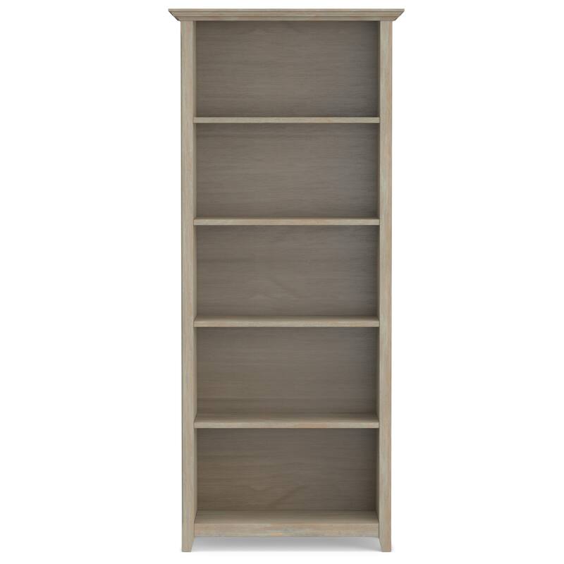 WYNDENHALL Halifax 30" Wide Solid Wood Transitional 5 Shelf Bookcase - 30"w x 14"d x 70" h
