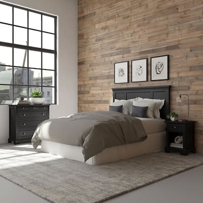 Bedford 3-Piece Queen/Full Headboard Night Stand and Chest Set by Homestyles