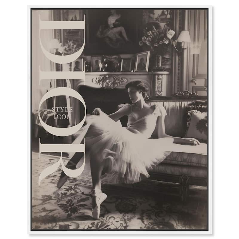 Style Ballerina Cover Canvas by Art Remedy - White - 16" x 20"