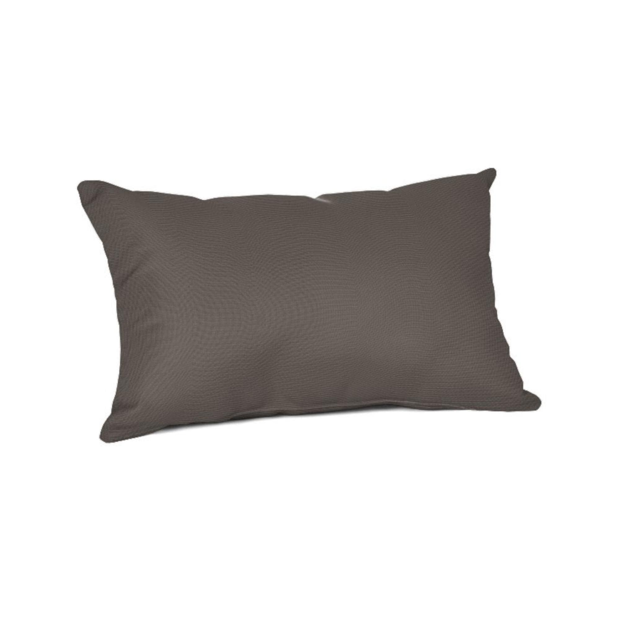 Sunbrella Solid Fabric 1-Piece Indoor/Outdoor Lumbar Pillow, 19