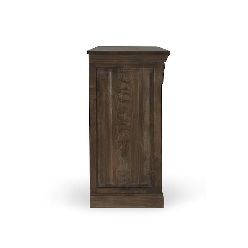 Classic Home Adelaide Nine-Drawer Mango Wood Dresser in Cocoa Brown