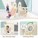preview thumbnail 6 of 5, Beige Coffee 4 in 1 Toddler Slide, Kid Slide for Toddlers Age 1-3, Indoor Outdoor Bus Themed Toddler Playset Toddler Playground