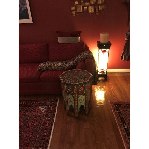 Top Product Reviews For Handmade Colorful End Table Morocco 12653214 Overstock