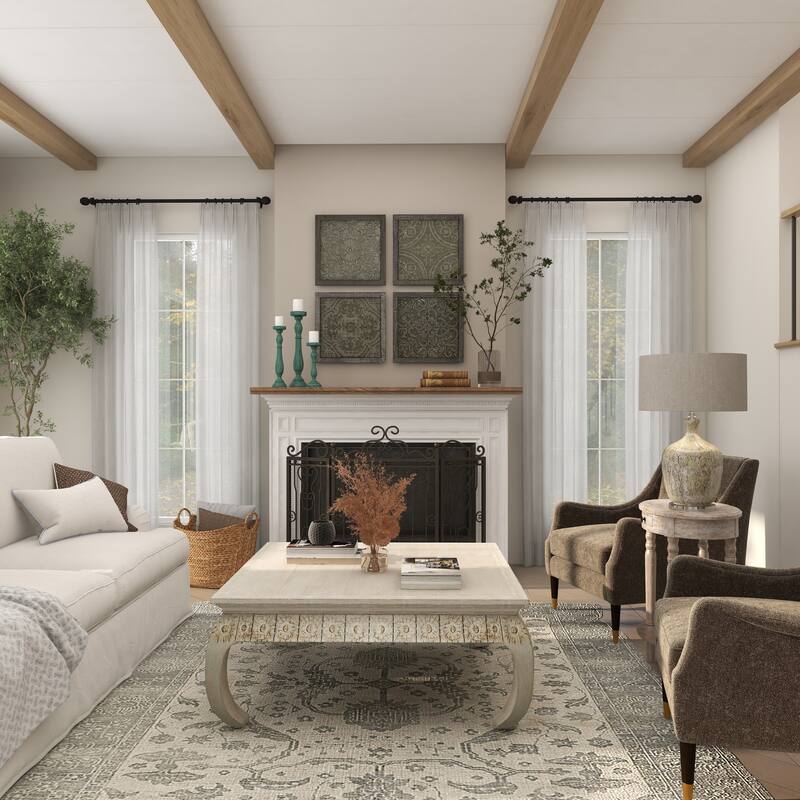 Teal Wooden Distressed Turned Decorative Candle Holder (Set of 3)