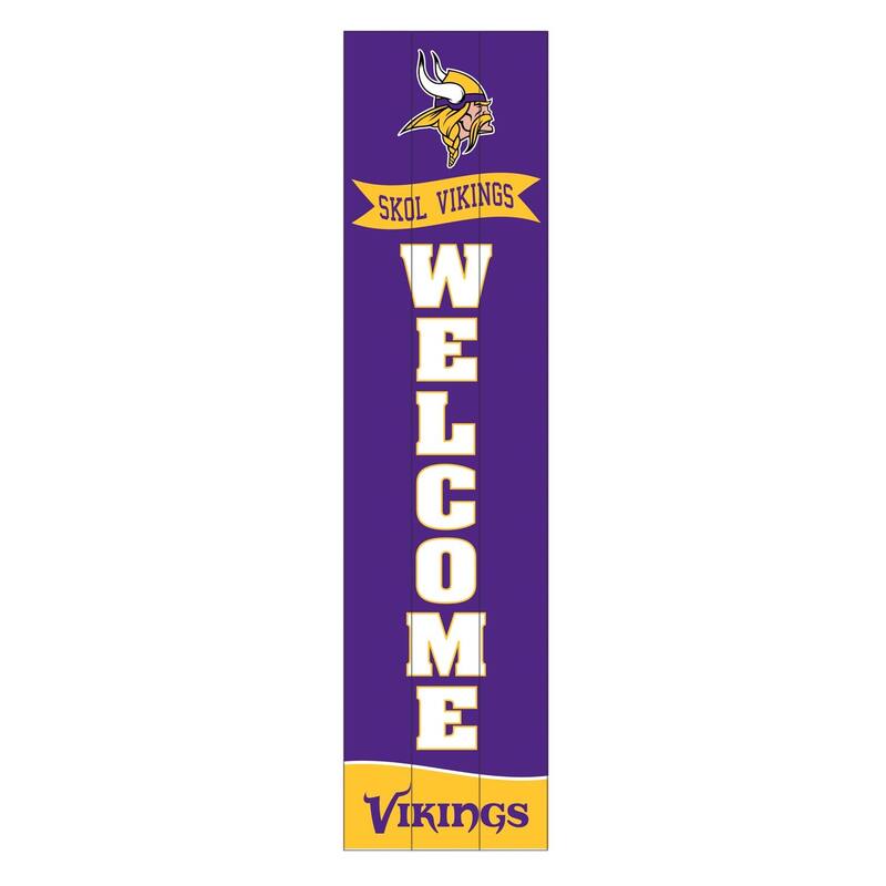 47" Porch Leaner Welcome Wall Sign, Minnesota Vikings