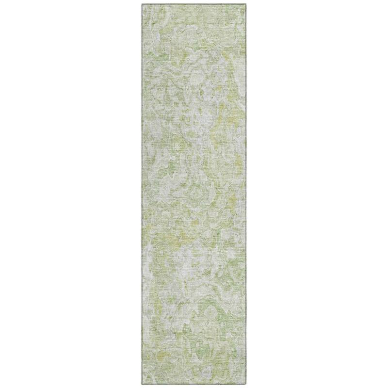 Machine Washable Indoor/ Outdoor Chantille Abstract Modern Rug