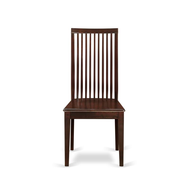 East West Furniture Dinette Set- a Rectangle Dining Room Table and Dining Chairs, Mahogany (Pieces Option)