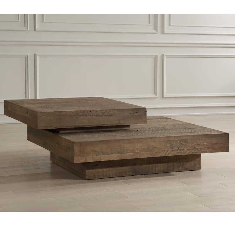 Uttermost Rustic Planes Modern Coffee Table - 19.5"H x 57"W x 47.25"D