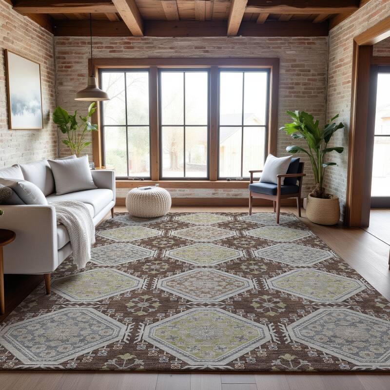 Premium Washable Super Soft Global Modern Mayfield Rug