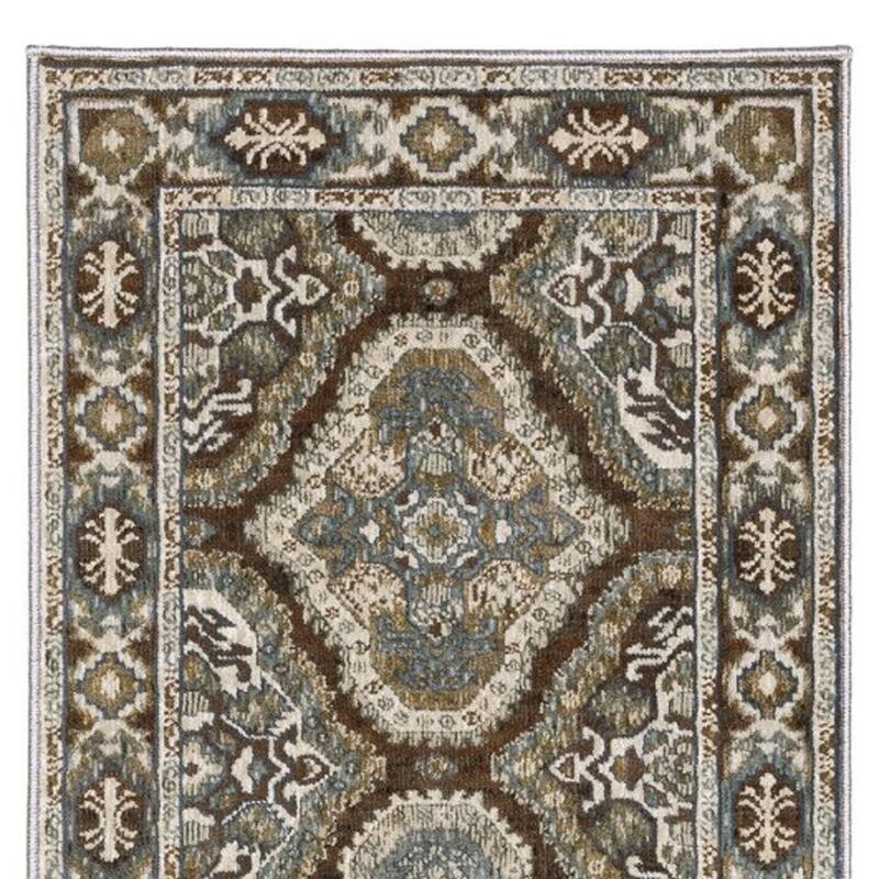 HomeRootsMedallion Traditional Runner Area Rug