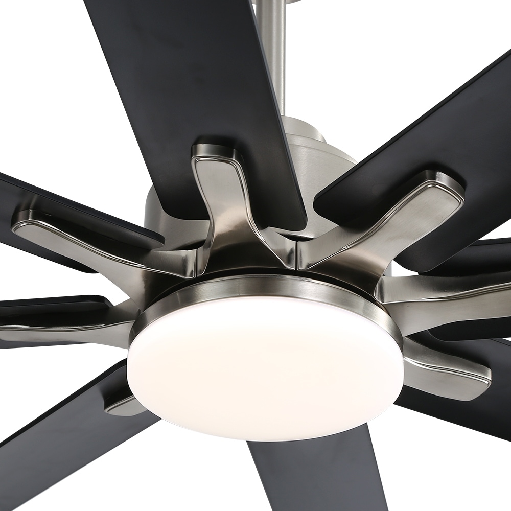 Sofucor 52/66/72/76/84Inch Large Ceiling Fan with Dimmable LED Light ,Remote&APP Control,8 Blades for Large Living Room,Porch