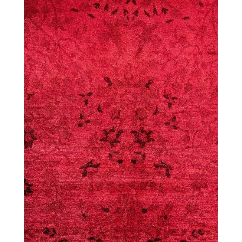 Fine Vibrance, One-of-a-Kind Hand-Knotted Area Rug - Pink, 8' 3" x 10' 3" - 8' 3" x 10' 3"
