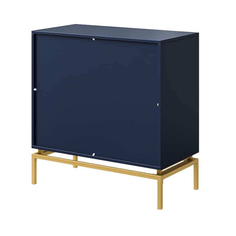 Volkard 31" Mid-century Storage Cabinet with a Metal Base by HULALA HOME
