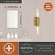 preview thumbnail 4 of 9, Fulton 2 Light Integrated LED Contemporary Bathroom Vanity Fixture White Shade