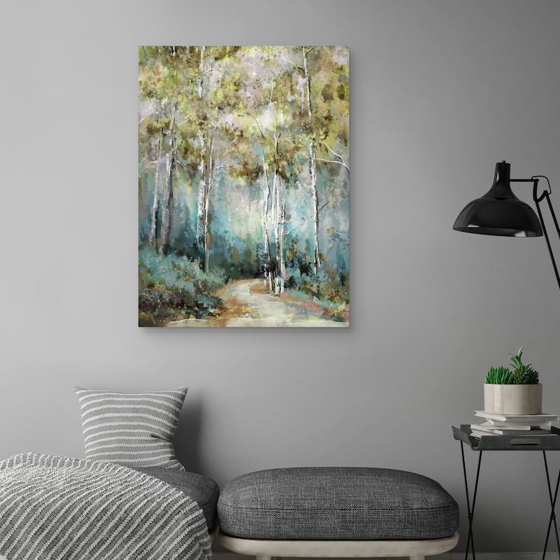 Winding Way Spring by Studio Arts Canvas Art Print