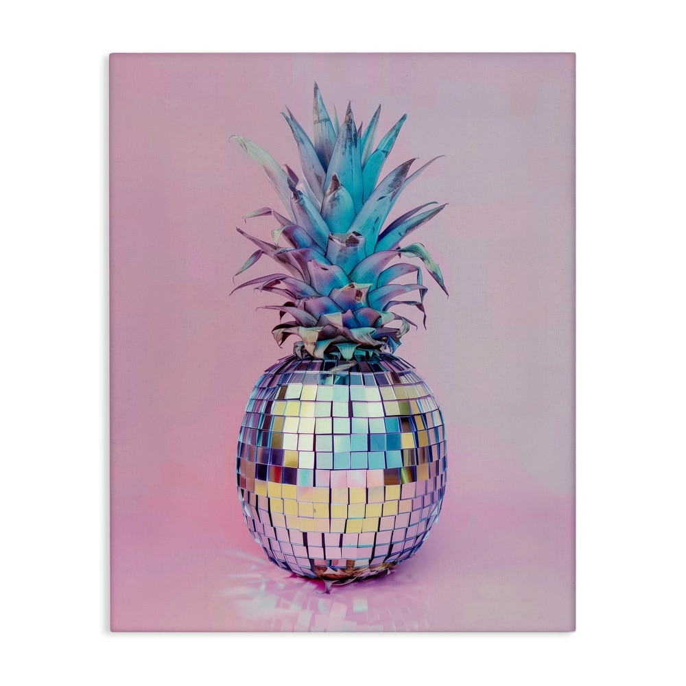 Stupell Dazzling Disco Ball Pineapple Canvas Wall Art Design By Arlington Prints
