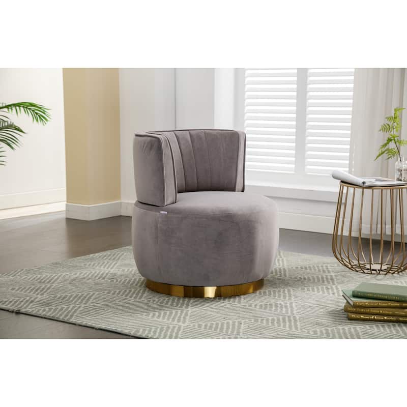 360 Degree Swivel Cuddle Barrel Accent Sofa Chairs